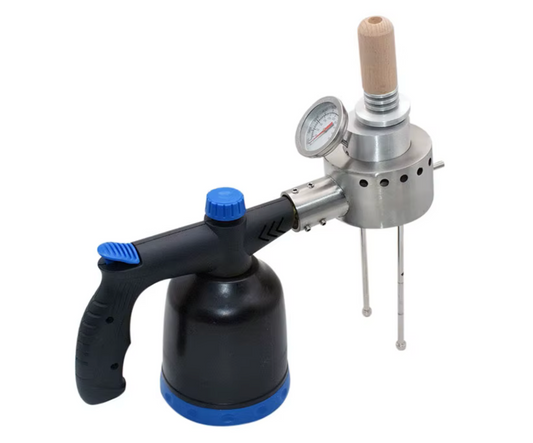Oxalsäure Verdampfer Sublimator mit Gas Brenner und Thermometer  Varroa Varrox Sublimox
