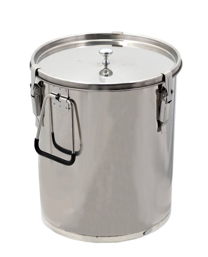 Honiglagerbehälter aus Edelstahl – Platzsparend & Stapelbar (25/30 kg)